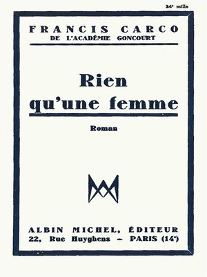 cover image of Rien qu'une femme